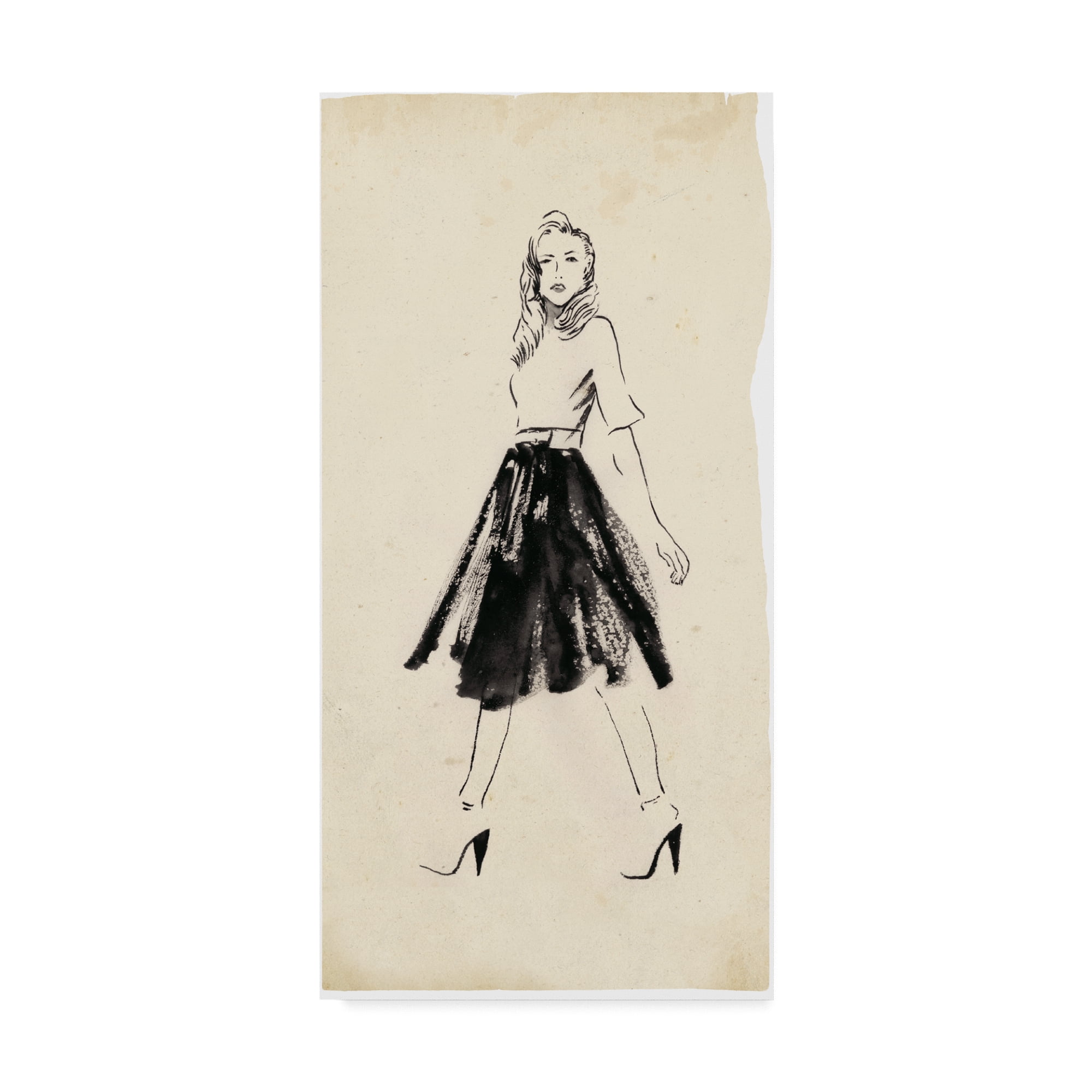 Trademark Fine Art 'Fashion Glimpse V' Canvas Art by Melissa Wang