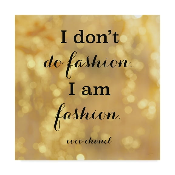 Trademark Fine Art 'Fashion Quotes III' Canvas Art by Sue Schlabach