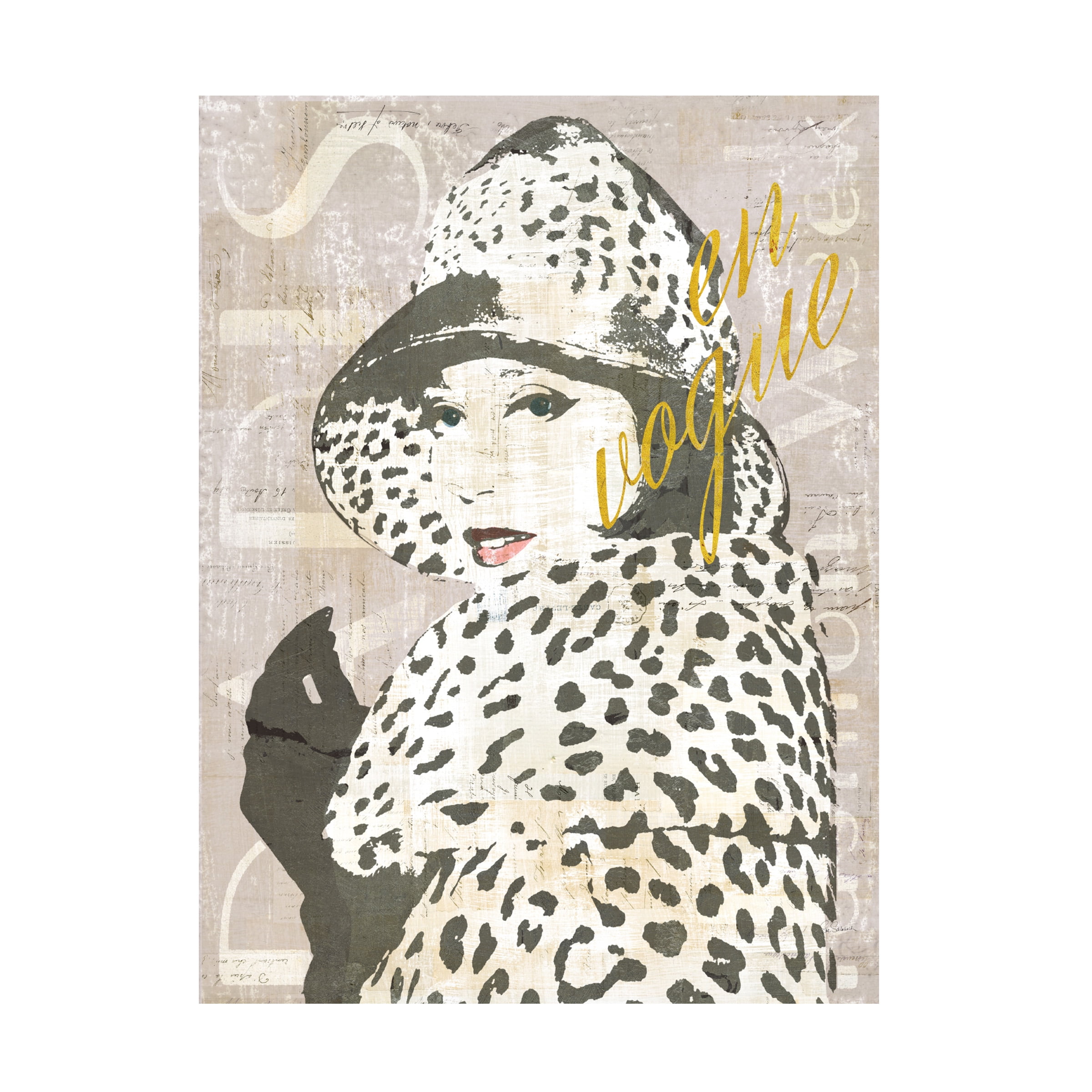 Trademark Fine Art 'Fashion Week Paris Screenprint II' Canvas Art by Sue Schlabach