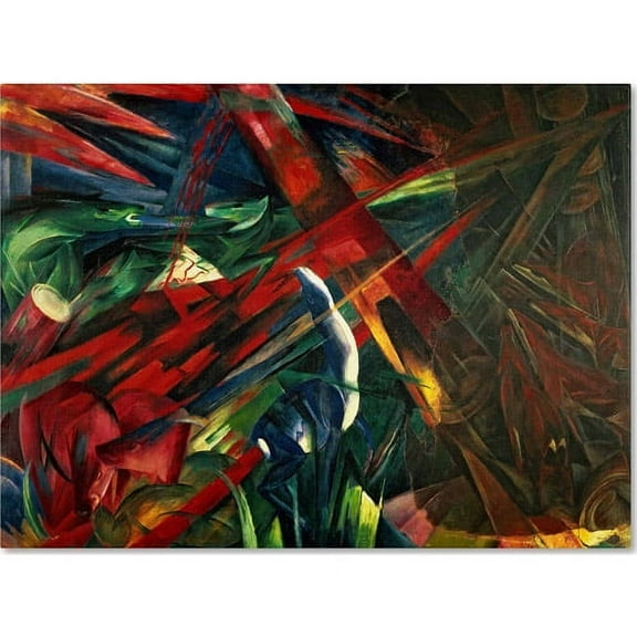 Trademark Fine Art "Fate of the Animals, 1913" Canvas Art by Franz Marc