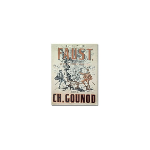 Trademark Fine Art "Faust Opera, 1875" Canvas Wall Art