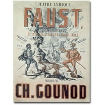 Trademark Fine Art "Faust Opera, 1875" Canvas Wall Art