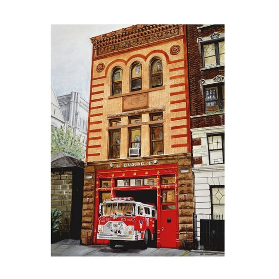 Trademark Fine Art 'Fdny Engine 47' Canvas Art by Paul Walsh