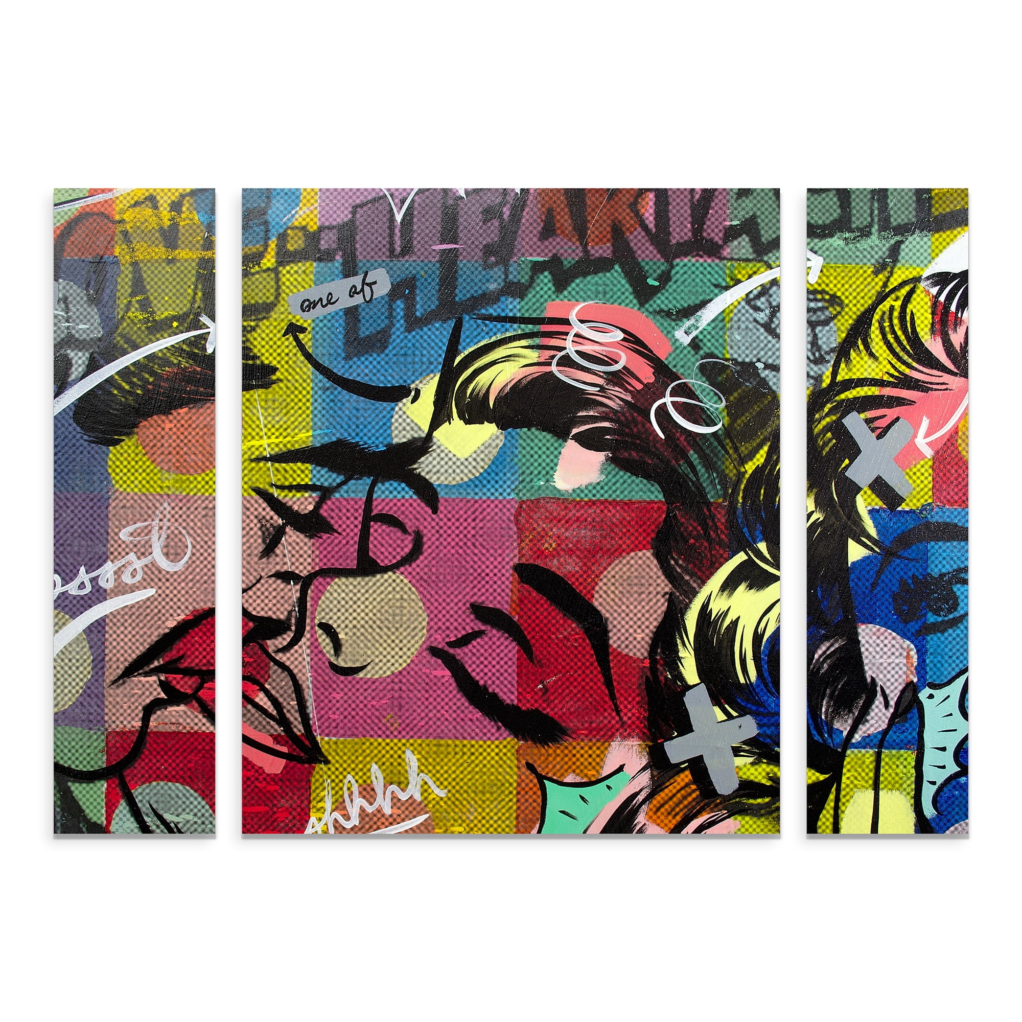 Trademark Fine Art 'Fearless Heartache' Multi-Panel Canvas Art Set by Dan Monteavaro