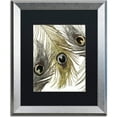 thumbnail image 1 of Trademark Fine Art "Feather Fashion I" Canvas Art by Color Bakery, Black Matte, Silver Frame, 1 of 1