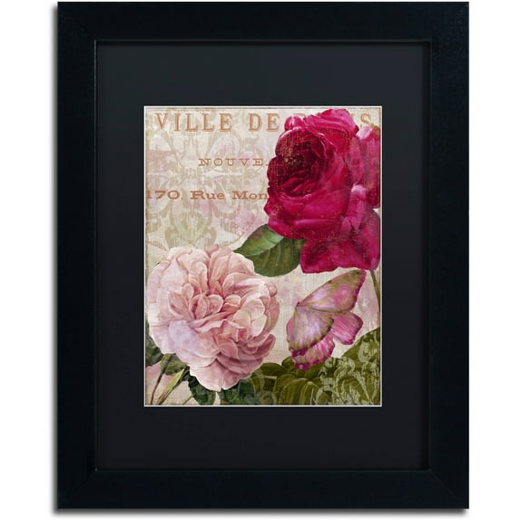 Trademark Fine Art "February" Canvas Art by Color Bakery Black Matte, Black Frame