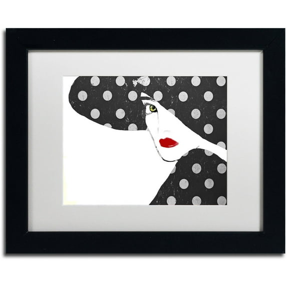 Trademark Fine Art "Femme Den IV" Canvas Art by Color Bakery White Matte, Black Frame
