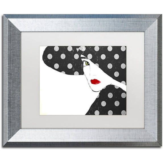 Trademark Fine Art "Femme Den IV" Canvas Art by Color Bakery White Matte, Silver Frame