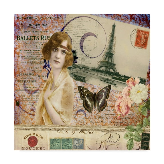 Trademark Fine Art 'Femme Paris X' Canvas Art by Sandy Lloyd