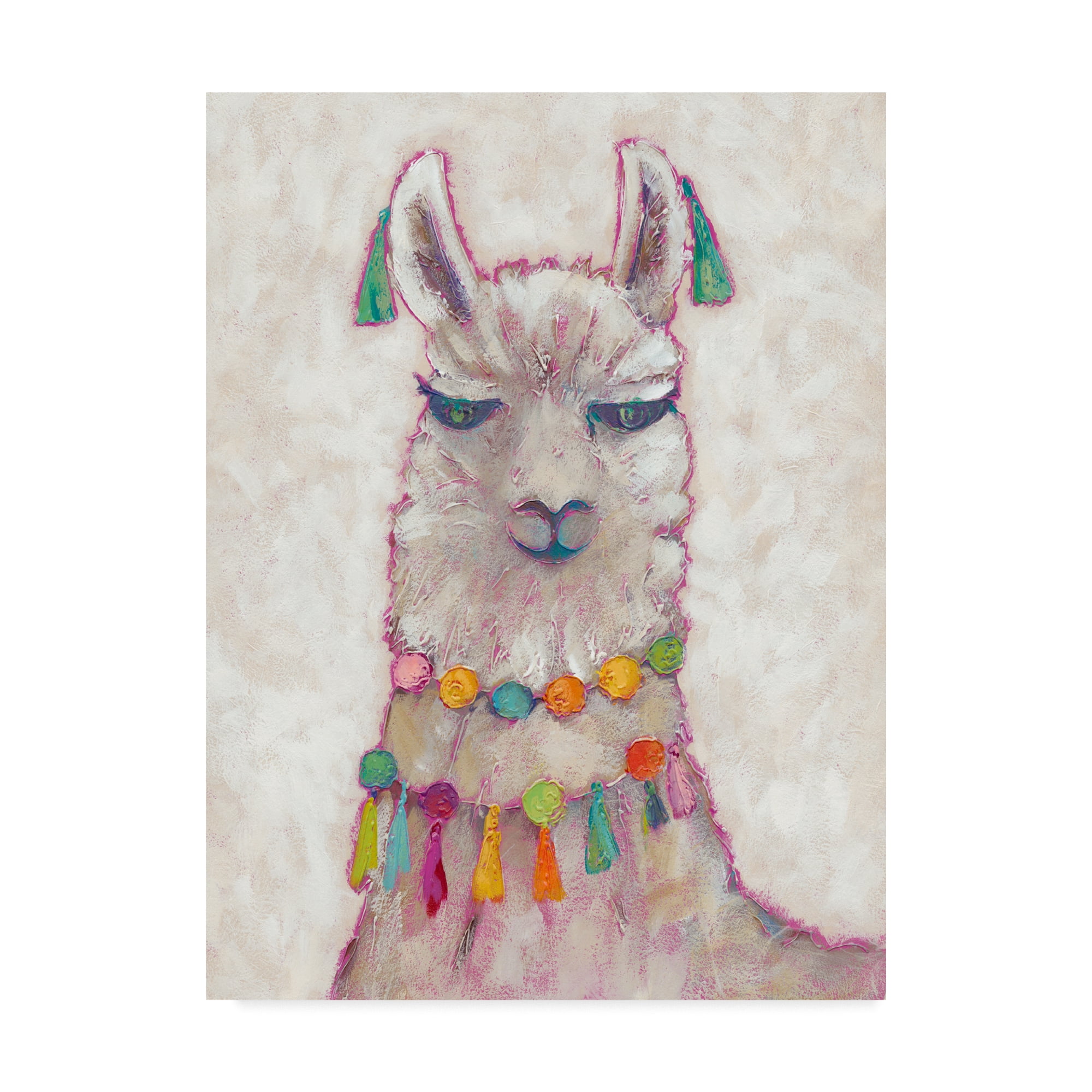 Trademark Fine Art 'Festival Llama II' Canvas Art by Chariklia Zarris