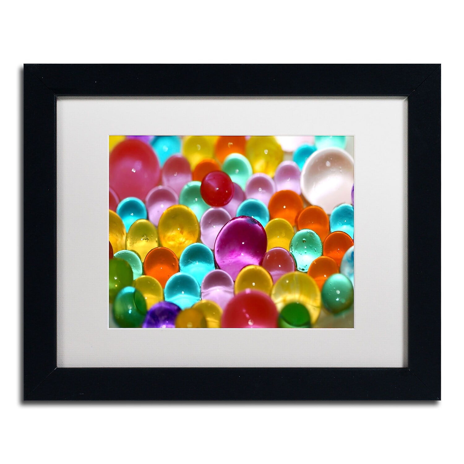 Trademark Fine Art "Festival of Colours" Canvas Art by Beata Czyzowska Young, White Matte, Black Frame