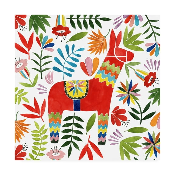 Trademark Fine Art 'Festive Otomi II' Canvas Art by Grace Popp