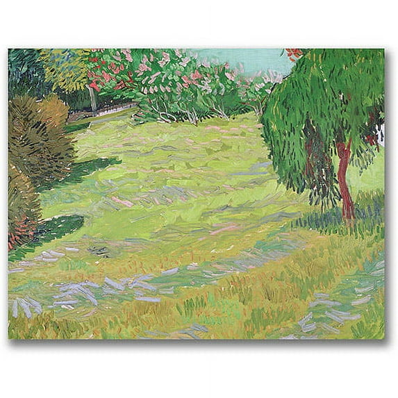 Trademark Fine Art "Field In Sunlight" Canvas Wall Art by Vincent van Gogh