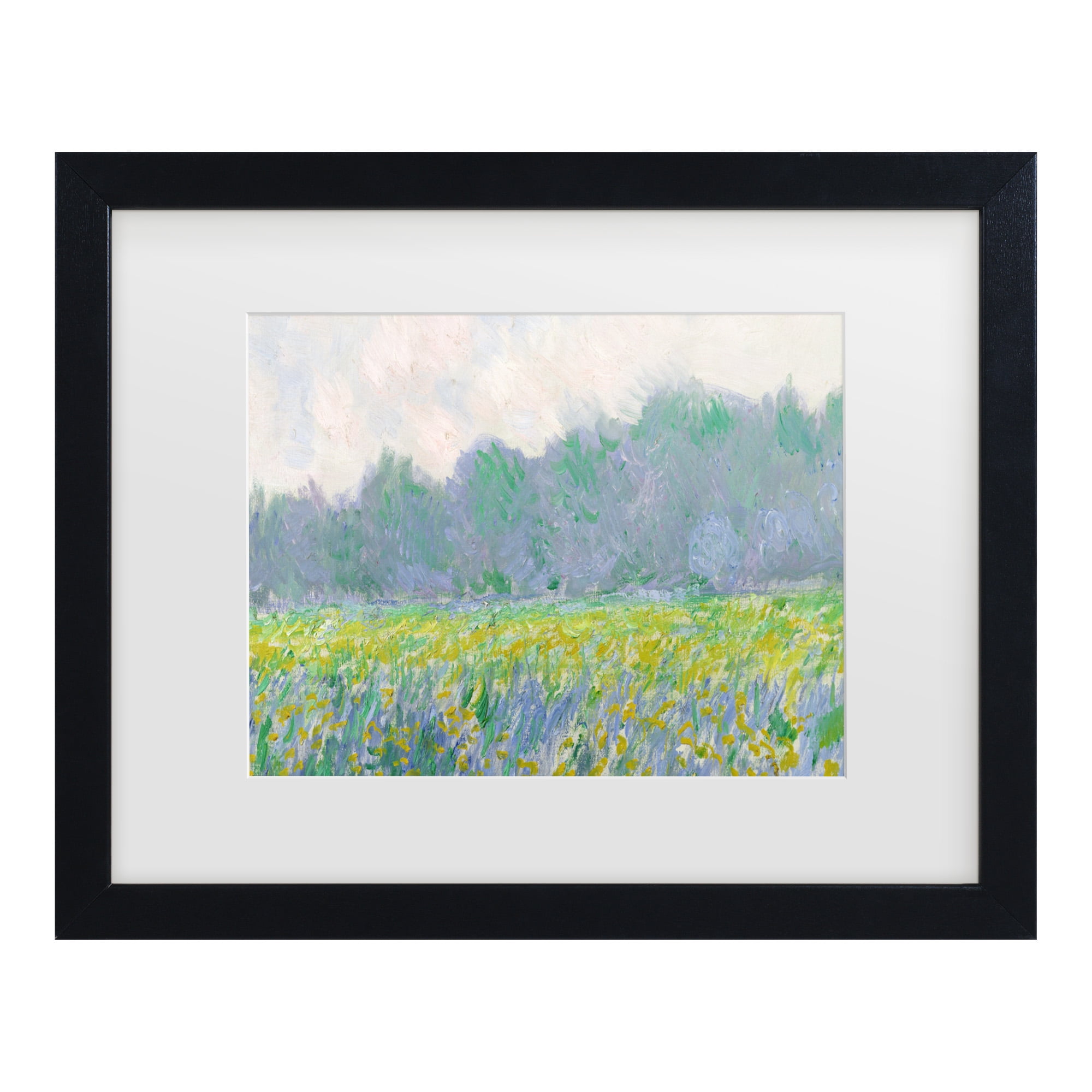 Trademark Fine Art 'Field of Yellow Irises at Giverny' Canvas Art by Claude Monet