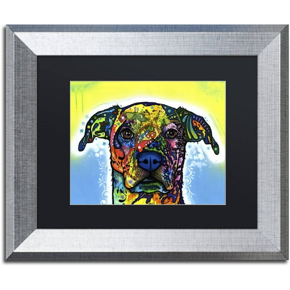 Trademark Fine Art "Fiesta" Canvas Art by Dean Russo Black Matte, Silver Frame