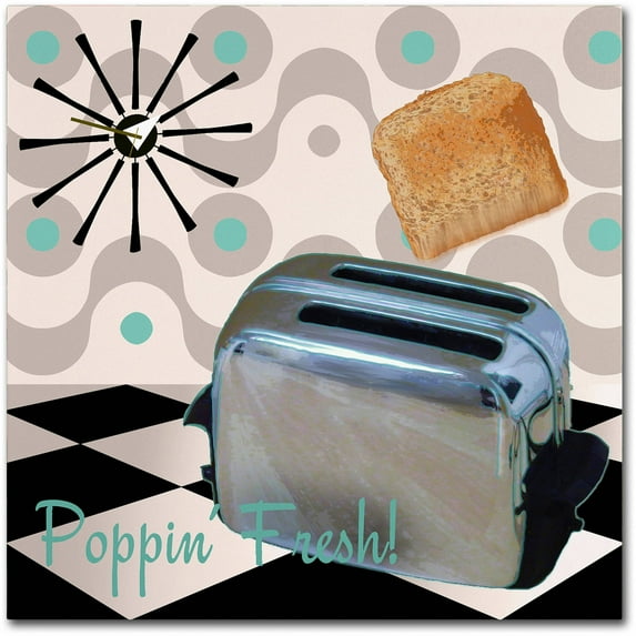 Trademark Fine Art "Fifties Kitchen I" Canvas Art by Color Bakery