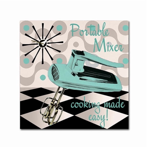 Color Bakery 'Fifties Kitchen III' Canvas Wall Art 14 x 14