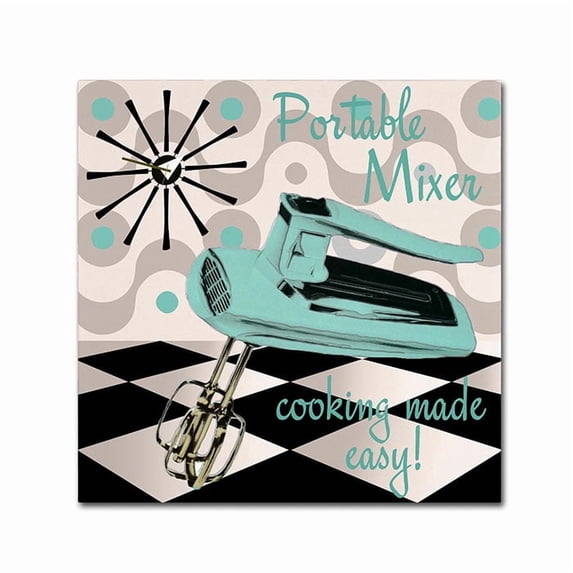 Color Bakery 'Fifties Kitchen III' Canvas Wall Art 14 x 14