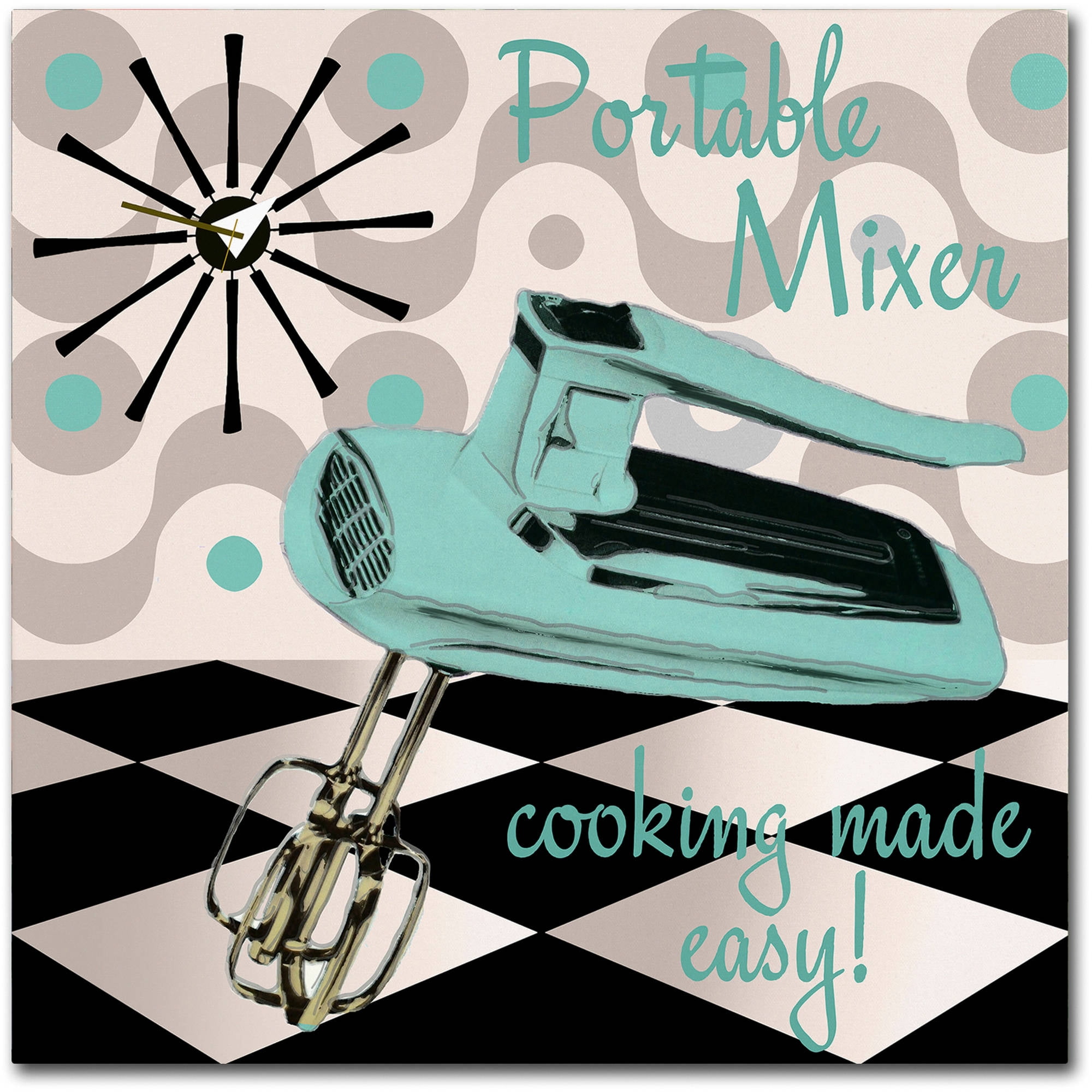 Trademark Fine Art "Fifties Kitchen III" Canvas Art by Color Bakery