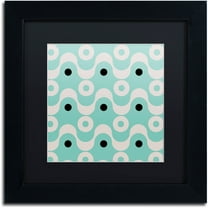 Trademark Fine Art "Fifties Patterns II" Canvas Art by Color Bakery Black Matte, Black Frame
