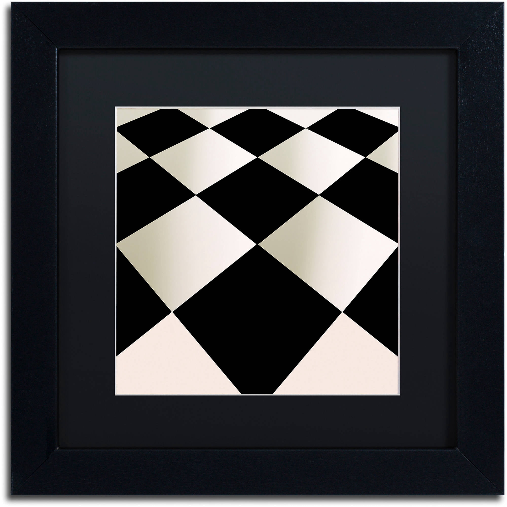 Trademark Fine Art "Fifties Patterns V" Canvas Art by Color Bakery Black Matte, Black Frame
