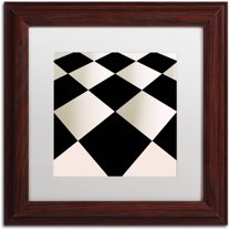 Trademark Fine Art "Fifties Patterns V" Canvas Art by Color Bakery White Matte, Wood Frame