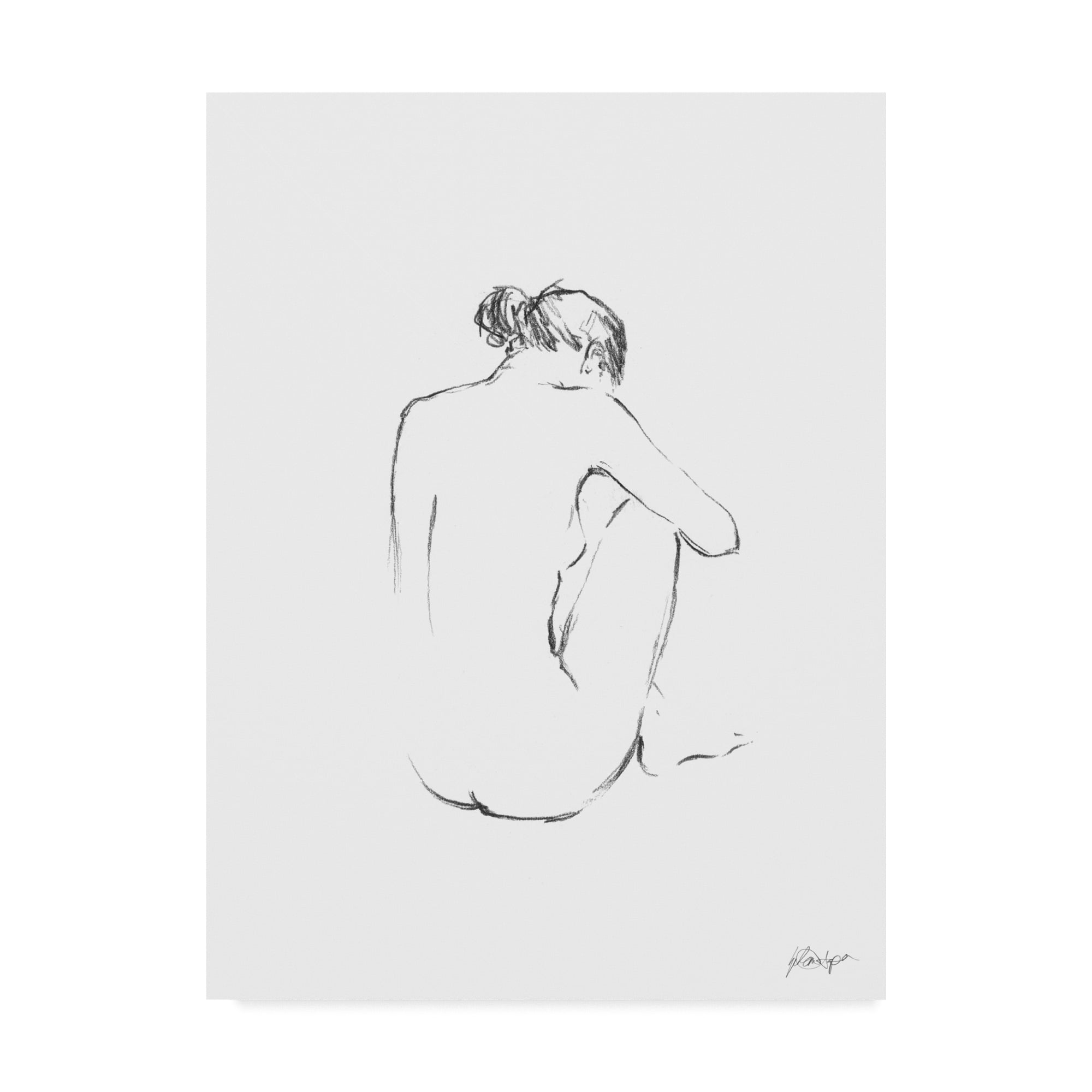 Trademark Fine Art 'Figure Contour III' Canvas Art by Ethan Harper