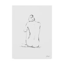 Trademark Fine Art 'Figure Contour IV' Canvas Art by Ethan Harper