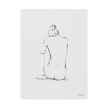 Trademark Fine Art 'Figure Contour IV' Canvas Art by Ethan Harper