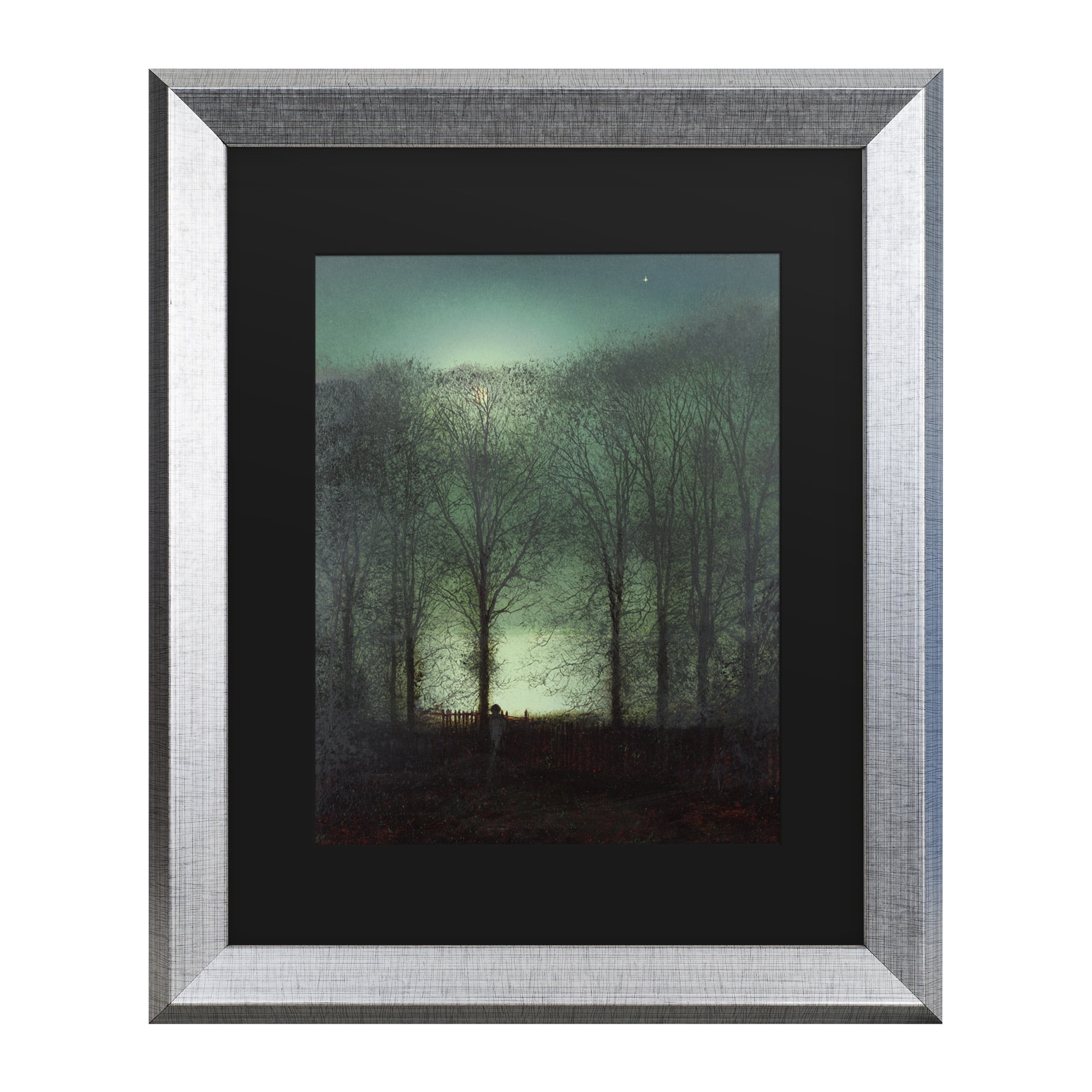 Trademark Fine Art 'Figure in the Moonlight' Canvas Art by John Grimshaw