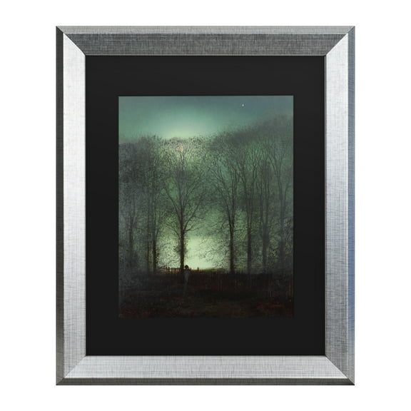 Trademark Fine Art 'Figure in the Moonlight' Canvas Art by John Grimshaw