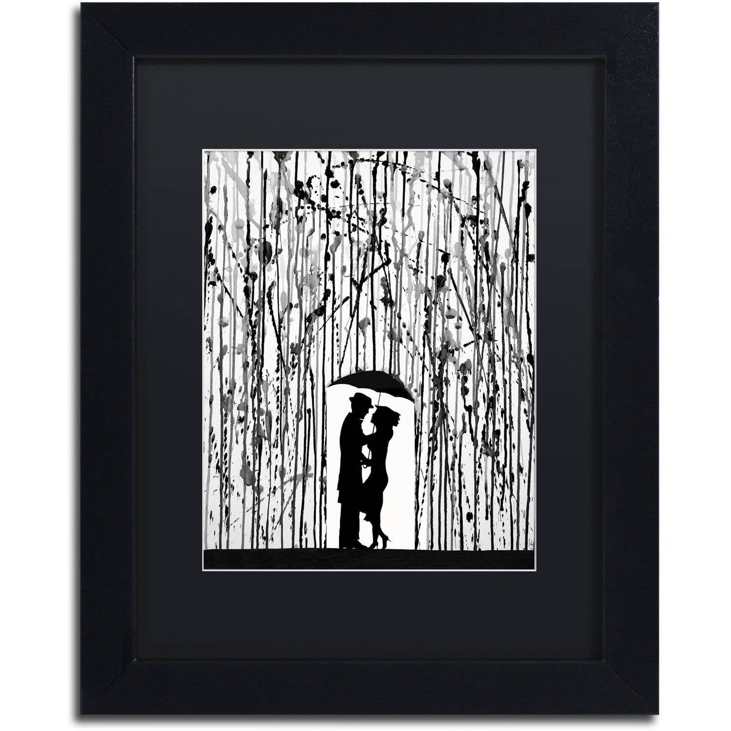 Trademark Fine Art 'Film Noir' Canvas Art by Marc Allante, Black Matte, Black Frame