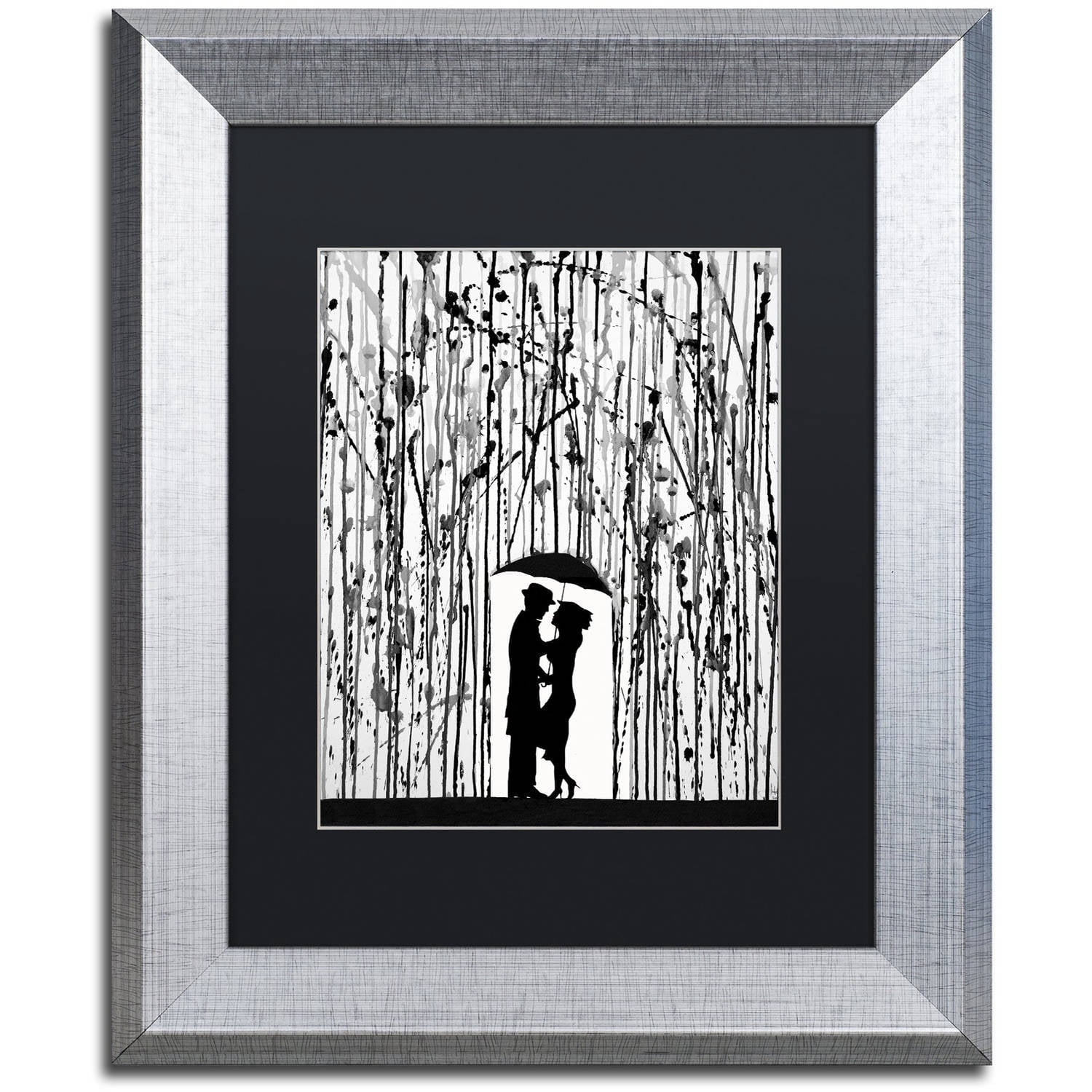 Trademark Fine Art 'Film Noir' Canvas Art by Marc Allante, Black Matte, Silver Frame
