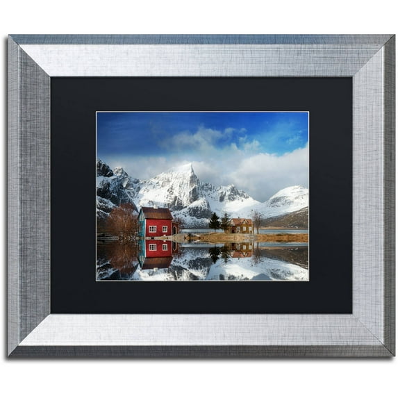 Trademark Fine Art "Find Your Wings" Canvas Art by Philippe Sainte-Laudy, Black Matte, Silver Frame