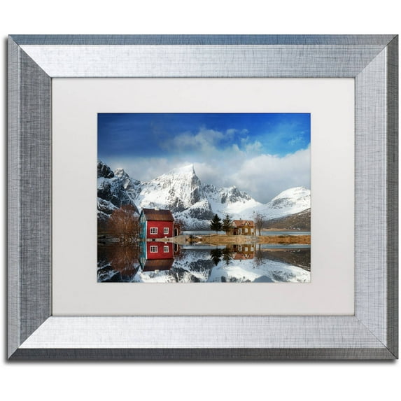 Trademark Fine Art "Find Your Wings" Canvas Art by Philippe Sainte-Laudy, White Matte, Silver Frame