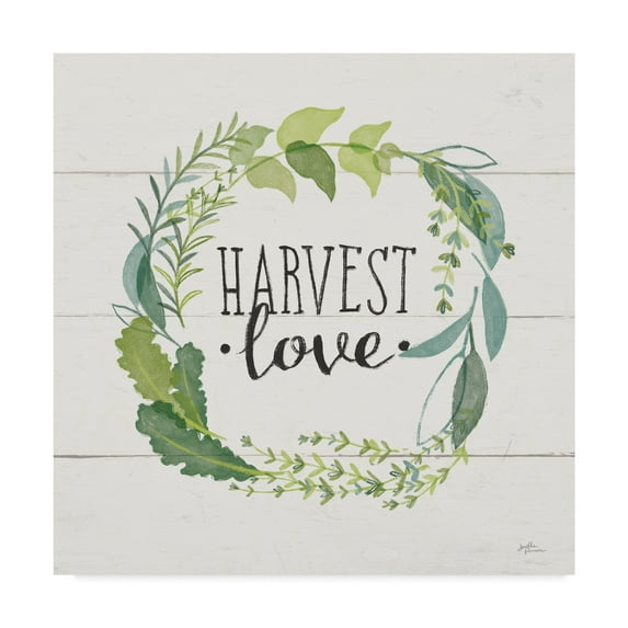 Trademark Fine Art 'Fine Herbs III Foliage and Shiplap' Canvas Art by Janelle Penner