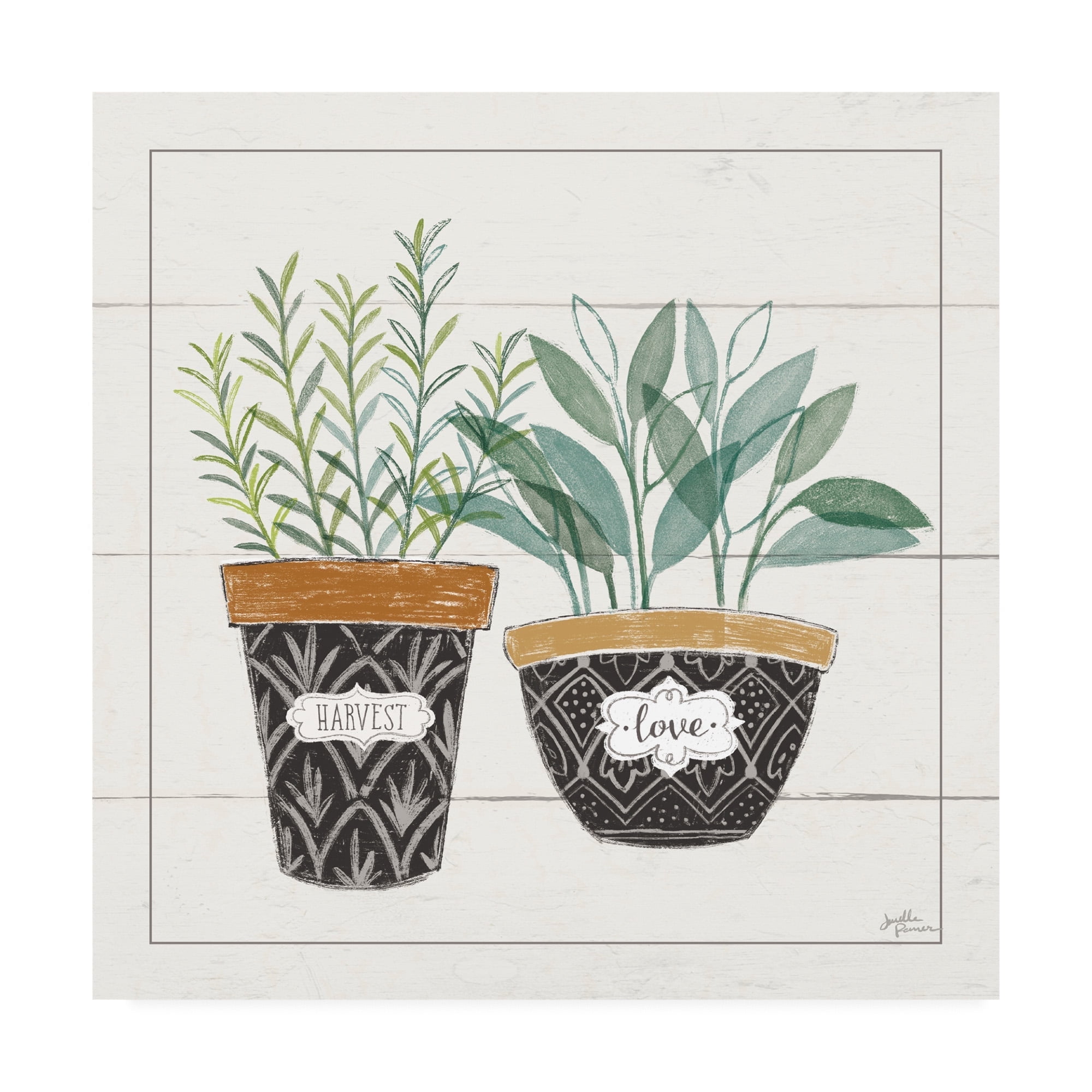 Trademark Fine Art 'Fine Herbs IV Love' Canvas Art by Janelle Penner