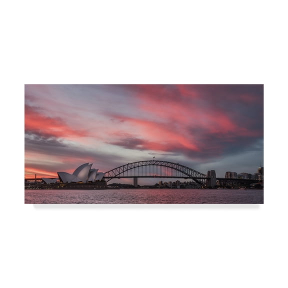 Trademark Fine Art 'Fire in the Harbor' Canvas Art by Danny Head