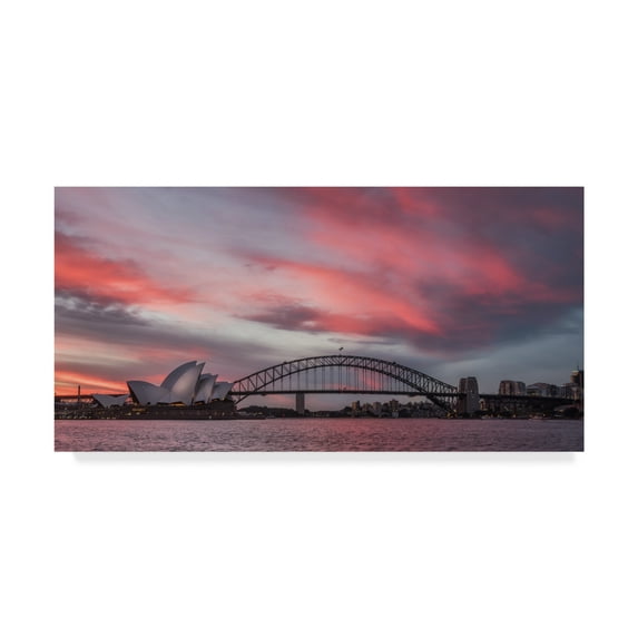 Trademark Fine Art 'Fire in the Harbor' Canvas Art by Danny Head