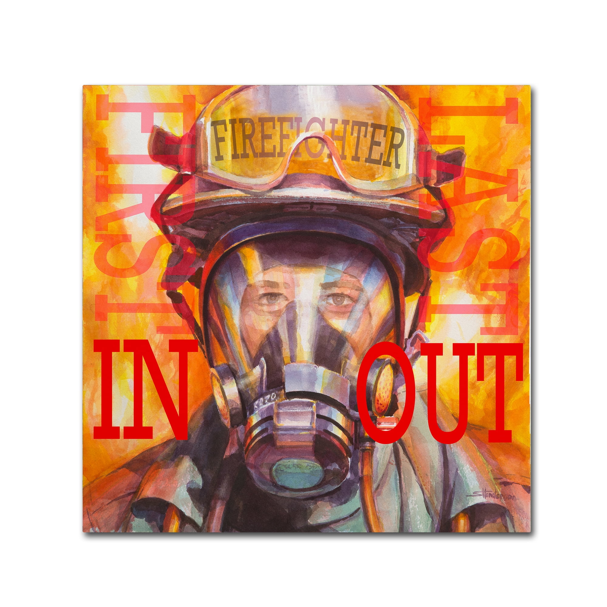 Trademark Fine Art 'Firefight - First In Last Out' Canvas Art by Steve Henderson