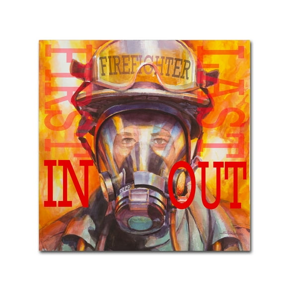 Trademark Fine Art 'Firefight - First In Last Out' Canvas Art by Steve Henderson