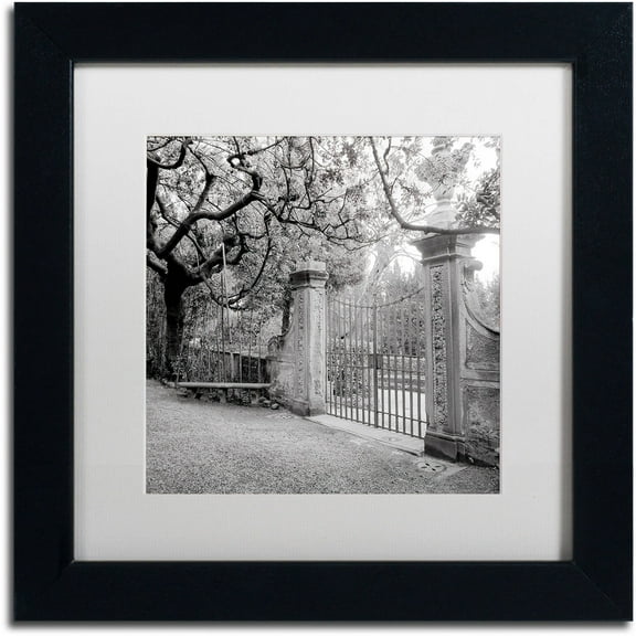 Trademark Fine Art "Firenze I" Canvas Art by Alan Blaustein, White Matte, Black Frame