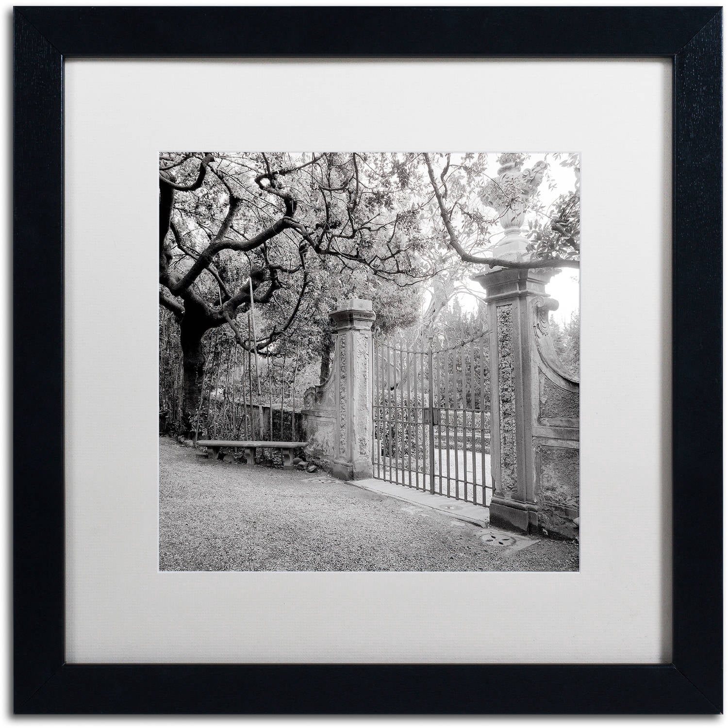 Trademark Fine Art "Firenze I" Canvas Art by Alan Blaustein, White Matte, Black Frame