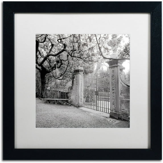 Trademark Fine Art "Firenze I" Canvas Art by Alan Blaustein, White Matte, Black Frame