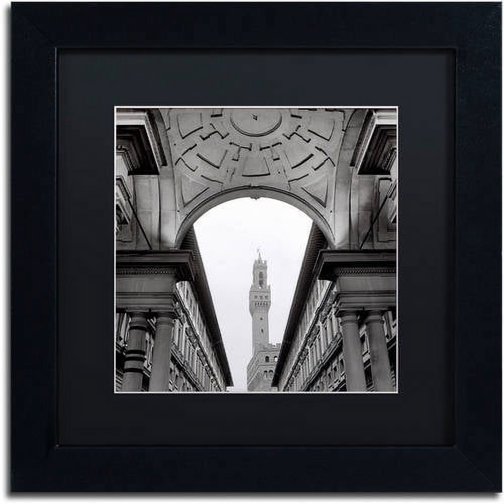 Trademark Fine Art "Firenze II" Canvas Art by Alan Blaustein, Black Matte, Black Frame