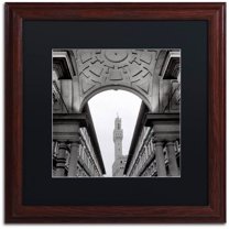 Trademark Fine Art "Firenze II" Canvas Art by Alan Blaustein, Black Matte, Wood Frame