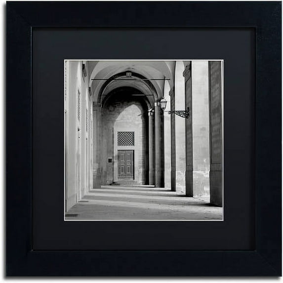 Trademark Fine Art "Firenze III" Canvas Art by Alan Blaustein, Black Matte, Black Frame