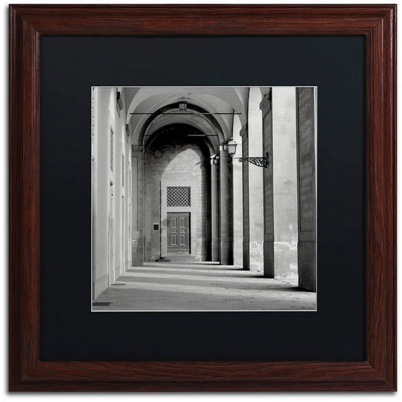 Trademark Fine Art "Firenze III" Canvas Art by Alan Blaustein, Black Matte, Wood Frame