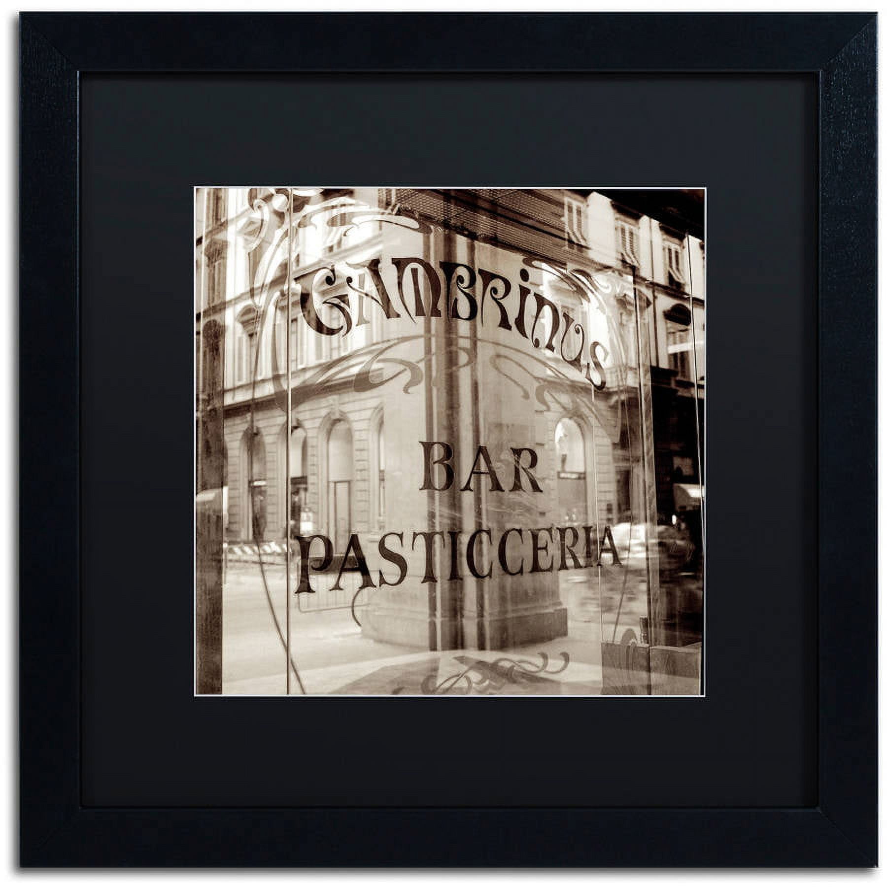 Trademark Fine Art "Firenze V" Canvas Art by Alan Blaustein, Black Matte, Black Frame