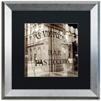 Trademark Fine Art "Firenze V" Canvas Art by Alan Blaustein, Black Matte, Silver Frame